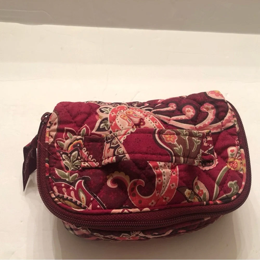 Vera Bradley jewelry organizer, Plum, coral, green - Picture 2 of 9
